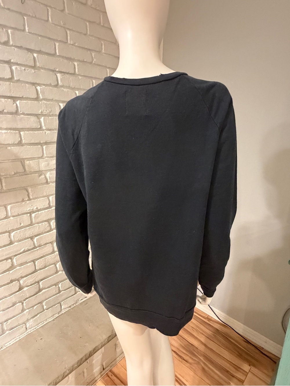UNIF “You Suck at Life” Distressed Graphic Sweatshirt Black Size S NWOT - Picture 9 of 16